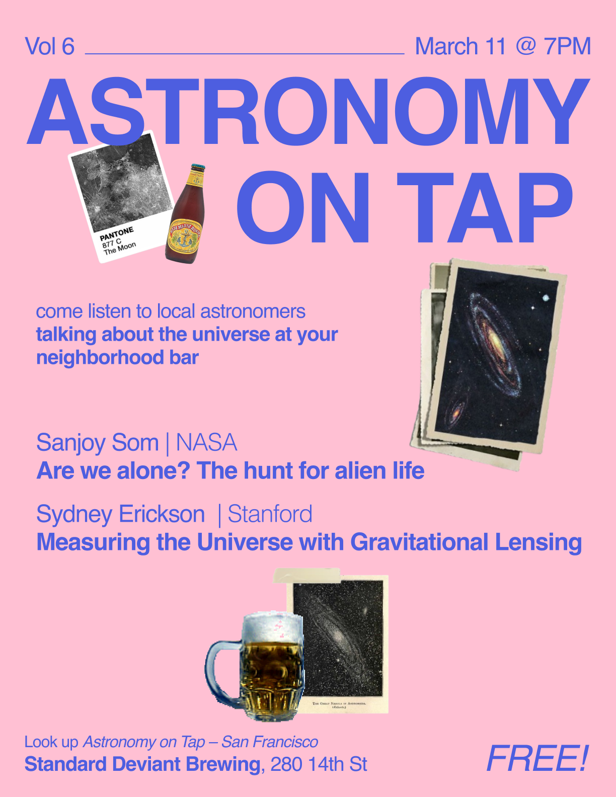 Astronomy on Tap San Francisco flyer